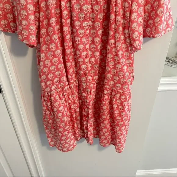 Emerson Fry India Collection Pink Block Printed Floral Mini Dress XS/S - Picture 10 of 10